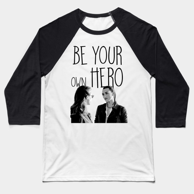 Kara and Lena - Supercorp Baseball T-Shirt by samaritan100